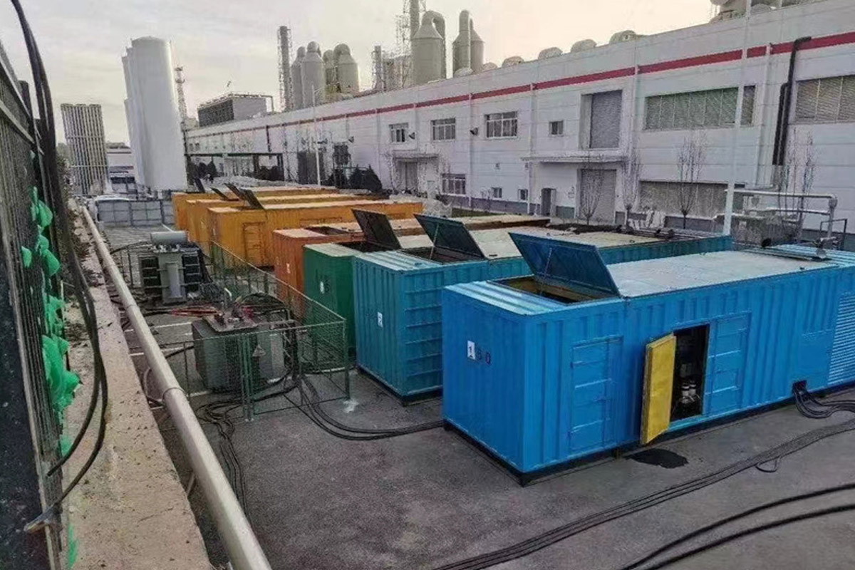 岢岚发电机租赁施工现场